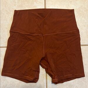 Lululemon align short. They are burnt orange color 8’ inseam